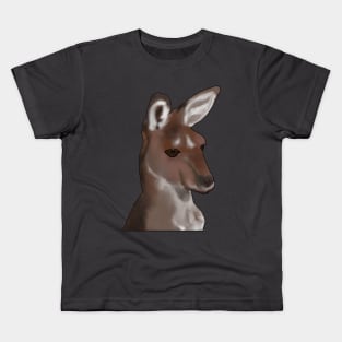 Kangaroo, head shot Kids T-Shirt